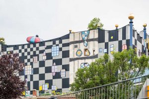 Heating Plant Spittelau | Fernwärme, Vienna | Wien, Austria | Österreich: Exterior | Außenansicht | exteriör | Architect Friedensreich Hundertwasser [2016]Lat: 48.234428N, Long: 16.359556E Copyright © All rights reserved. Kristian Adolfsson / www.adolfsson.photo