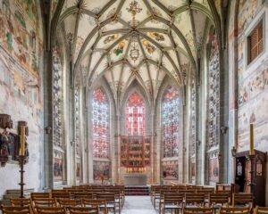 Münster | Muenster St. Maria und Markus, Reichenau-Mittelzell, Deutchland | Germany: Altar, screen, Stained glass windows | Altar, Altarretabel, Bleiglasfenster; UNESCO site [2018] www.architecturephotography.nuLat: 47.699040N, Long: 9.062026E Copyright © Kristian Adolfsson: www.adolfsson.photo